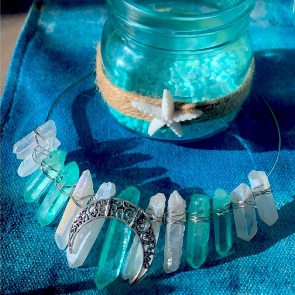 Stunning glass Mermaid crown…Let’s be Mermaids🧜🏻‍♀️